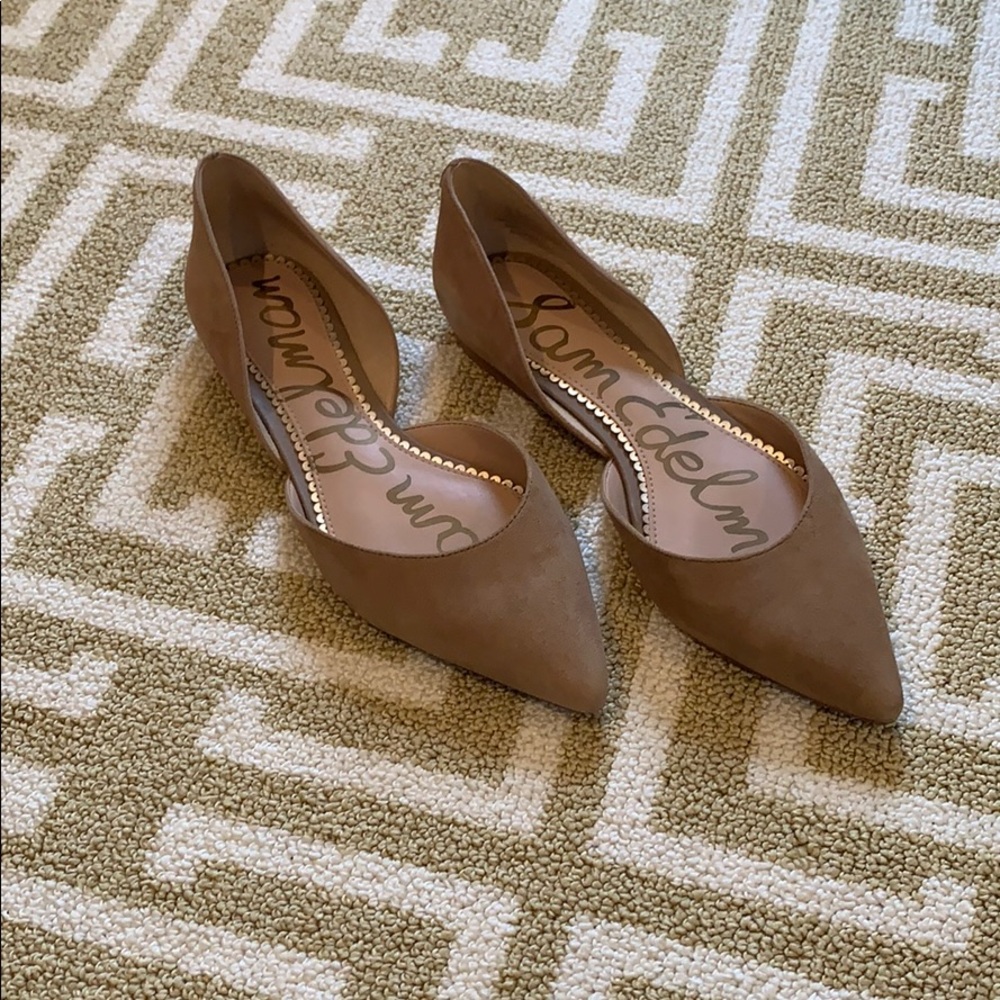 Sam Edelman tan suede flats size 7